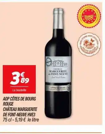 Netto Aop côtes de bourg rouge château marguerite de font-neuve hv3s offre