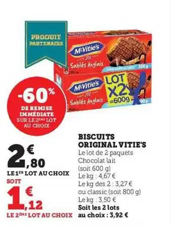 U Express Biscuits original vitie's offre