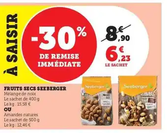 U Express Fruits secs seeberger offre