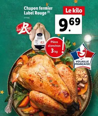 Lidl Chapon fermier label rouge offre
