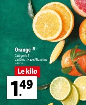 Lidl Orange offre