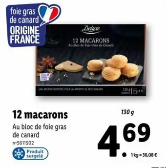 Lidl 12 macarons offre
