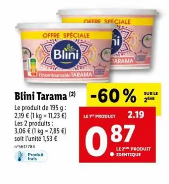 Lidl Blini tarama offre