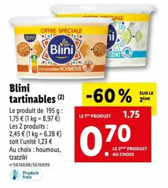 Blini tartinables