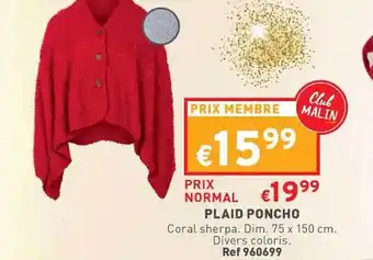 Trafic Plaid poncho offre