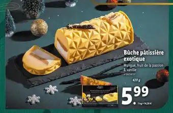 Lidl Buche Pâtisserie Exotique offre