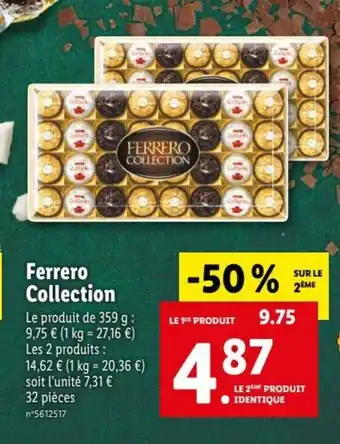 Lidl Ferrero Collection offre