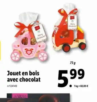 Lidl Jouet En Bois Avec Chocolat offre