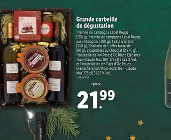 Lidl Grande corbeille de Dégustation offre