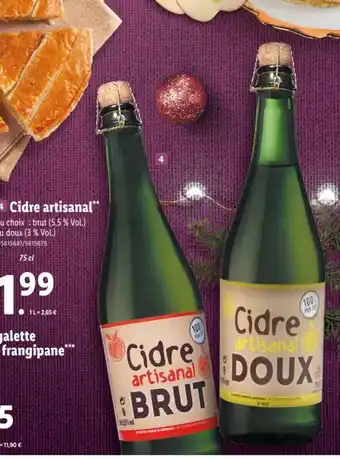 Cidre Artisanal