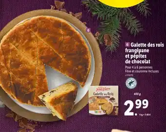 Lidl Galette des Rois Frangipane Et Pepites de Chocolat offre