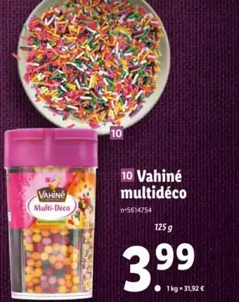 Lidl Vahine Multideco offre