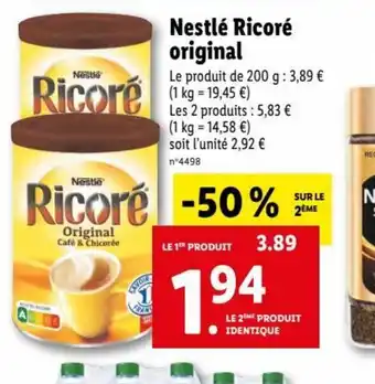 Lidl Nestle Ricore Original offre