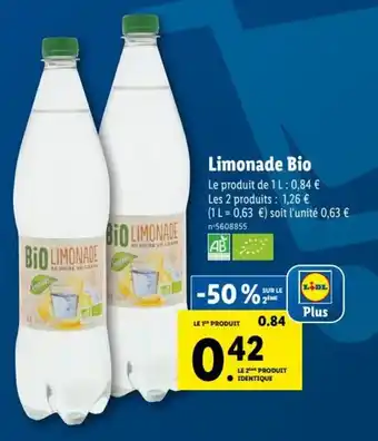 Lidl Limonade Bio offre