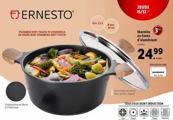 Lidl Marmite En Fonte d'Aluminium offre