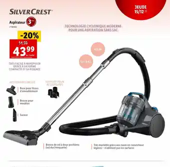 Lidl Silver crest Aspirateur offre
