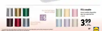 Lidl Fil a Coudre offre
