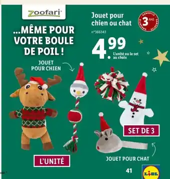 Lidl Jouet Pour Chien Ou Chat offre