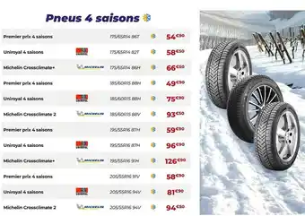 Carter-Cash Pneus 4 saisons offre