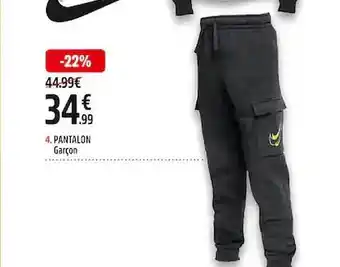Intersport Pantalon garçon nike offre