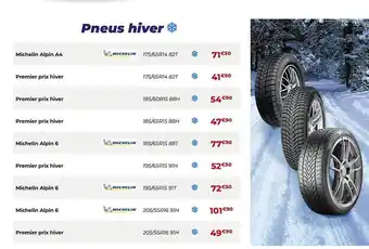 Carter-Cash Pneus hiver offre