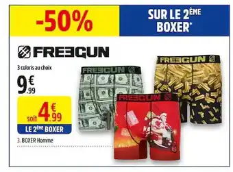 Intersport Boxer homme freegun offre