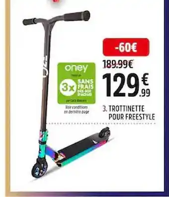 Intersport Trottinette pour freestyle oze offre