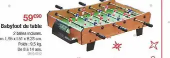 Oogarden Baby foot de table' offre