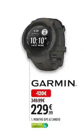 Intersport Montre gps & cardio garmin offre
