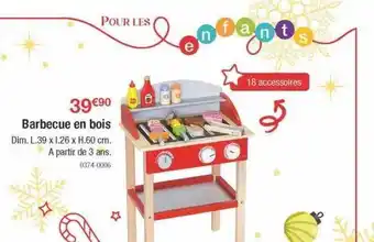 Oogarden Barbecue en bois offre