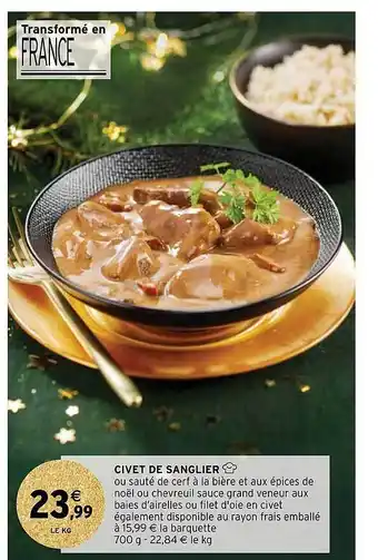 Civet de sanglier
