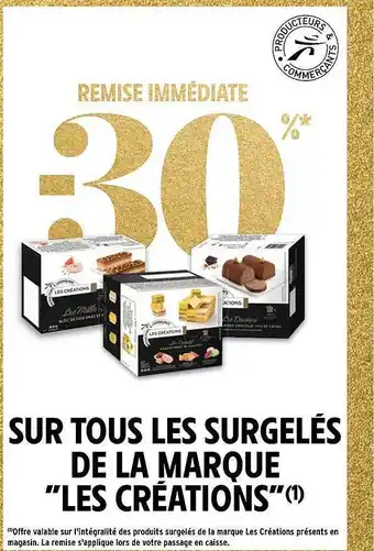 Intermarché Les surgelés de la marque offre