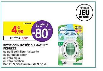 Intermarché Petit coin rosée du matin febreze offre