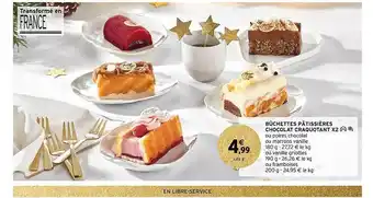 Intermarché Express Bûchettes pâtissières chocolat craquotant x2 offre