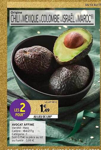 Intermarché Express Avocat affiné offre