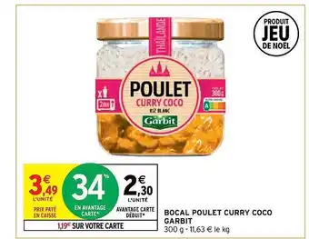 Intermarché Express Bocal poulet curry coco garbit offre