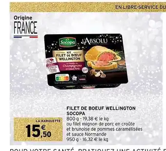 Filet de bœuf wellington socopa