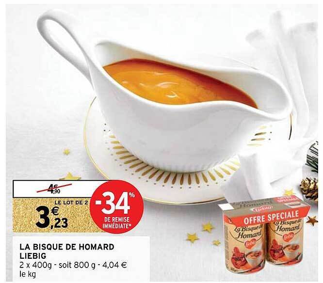 Promo La bisque de homard liebig chez Intermarché Hyper