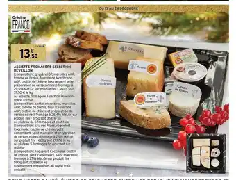 Intermarché Hyper Assiette fromagère sélection réveillon offre