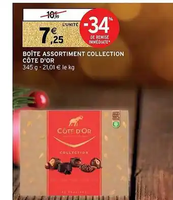Intermarché Hyper Boîte assortiment collection côte d'or offre