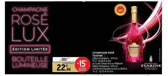 Intermarché Hyper Champagne rosé tsarine offre