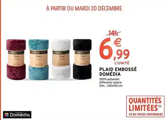 Intermarché Hyper Plaid embossé domédia offre