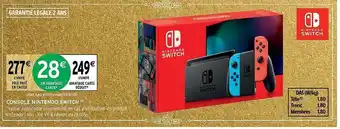 Intermarché Hyper Console nintendo switch offre