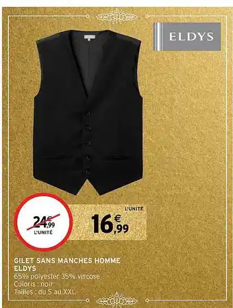 Intermarché Hyper Gilet sans manches homme eldys offre