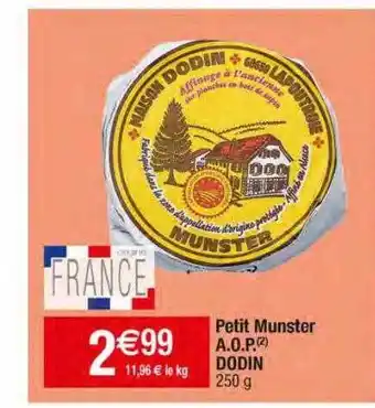 Migros Petit munster a.o.p. dodin offre