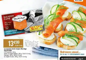 Le saumon fumé origine norvège delpeyrat