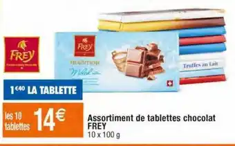 Migros Assortiment de tablettes chocolat frey offre