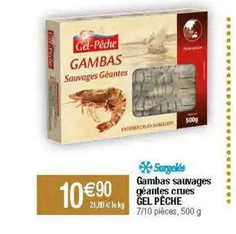 Migros Gambas sauvages géantes crues gel pêche offre
