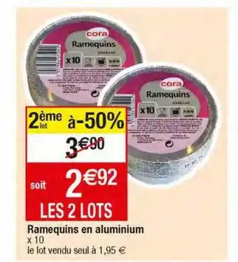 Migros Ramequins en aluminium offre