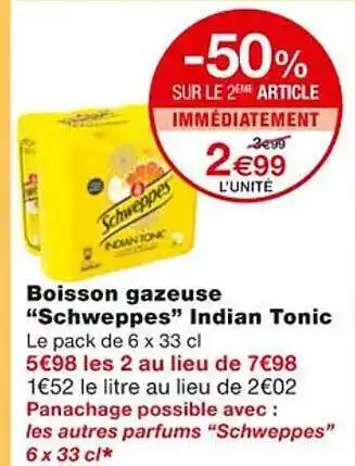 Monoprix Boisson gazeuse offre